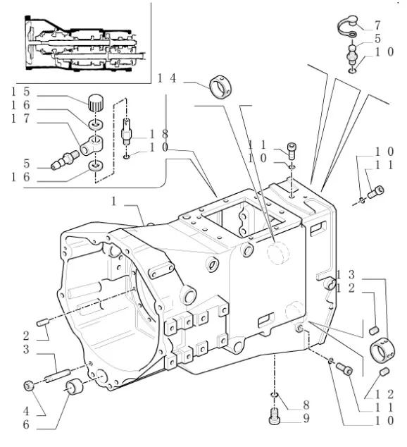 5189017 - Втулка корпуса КПП TMT7/MXMPm., T6090